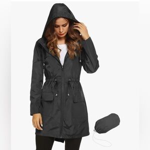 Women’s Hooded Packable Rain Coat